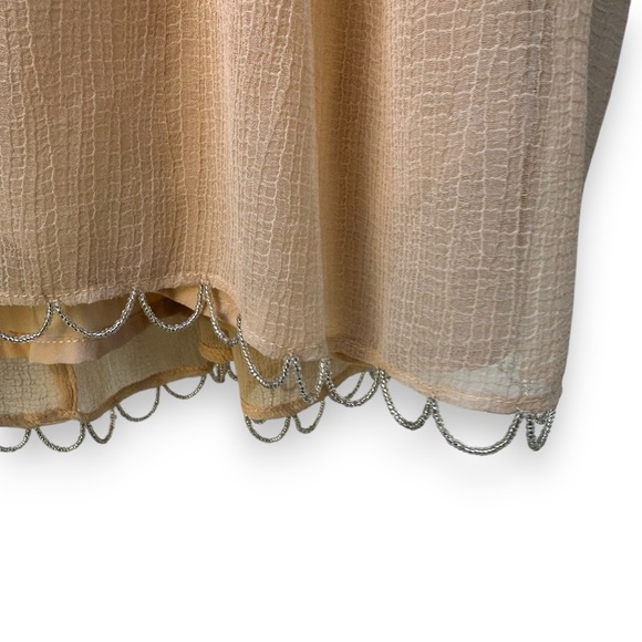 UO Kimchi Blue Snow Queen Embellished Rhinestone Mini Party Dress Pale Pink 10 - Picture 7 of 11